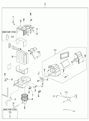 Испаритель, осушитель кондиционера