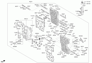 Клапанный блок коробки передач