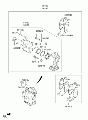 Тормозной механизм переднего колеса