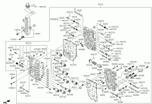 Клапанный блок коробки передач