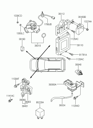 Электронный блок управления двигателем