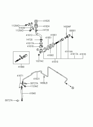 Главный цилиндр гидропривода сцепления