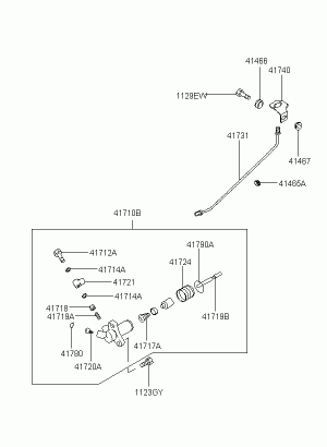 Рабочий цилиндр гидропривода сцепления