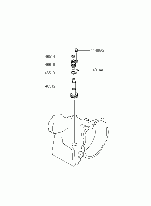Ведомая шестерня привода спидометра - АКПП