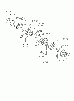 Ступица переднего колеса