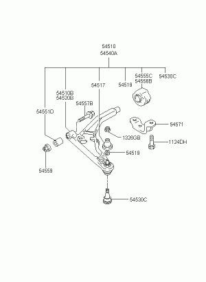 Нижний рычаг передней подвески