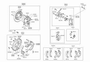 Тормозной механизм заднего колеса