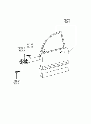 Панель передней двери