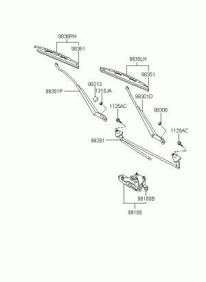 Стеклоочиститель ветрового стекла