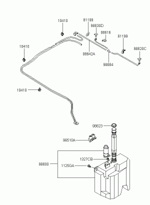 Стеклоомыватель ветрового стекла