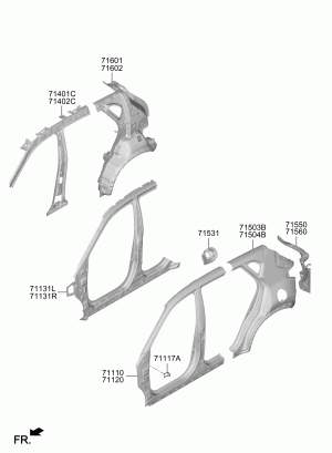Панель кузова боковая
