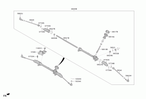 Рейка рулевая