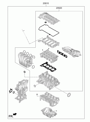 Набор прокладок двигателя