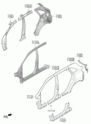 Панель кузова боковая