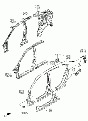 Панель кузова боковая