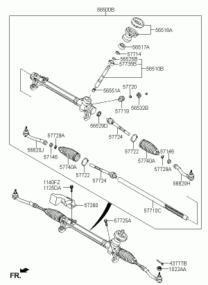 Тяга рулевая, маятник, поперечная тяга
