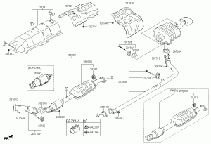 Глушитель и выхлопная труба