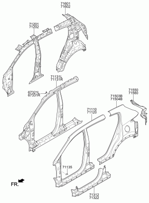 Панель кузова боковая