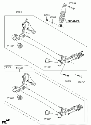 Балка задняя