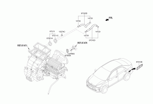Воздуховоды и шланги системы отопления