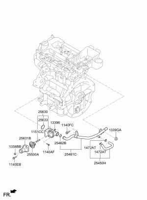 Шланг и трубопровод  охлаждающей жидкости