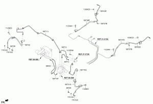Трубопровод гидропривода тормозов