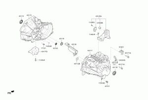 Крепление трансмиссии