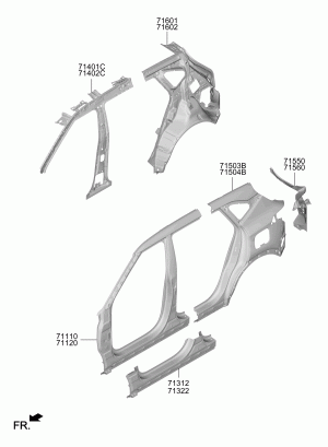 Панель кузова боковая