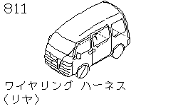 Жгут проводов, задний