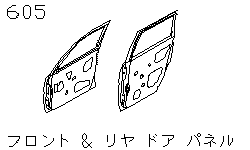 Передняя и задняя панель двери