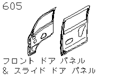 Передняя и задняя панель двери