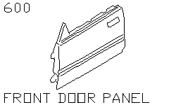 Панель передней двери