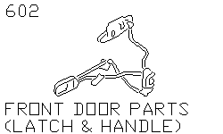 Замок и ручка передней двери