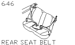 Ремень заднего сиденья