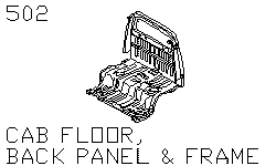 Пол кабины, задняя панель и рама