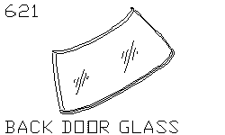 Стекло задней двери