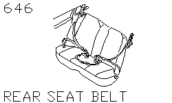 Ремень заднего сиденья