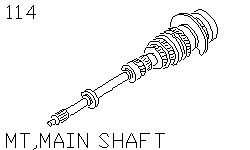 Первичный вал, МКПП