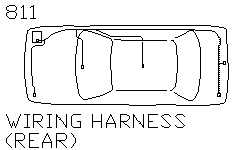 Жгут проводов, задний