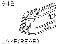 Фонарь задний