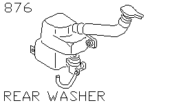 Стеклоомыватель заднего стекла