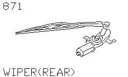Стеклоочиститель задний