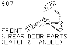 Части двери (замок и ручка)