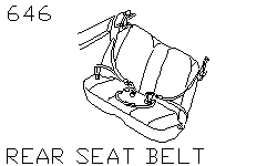 Ремень заднего сиденья
