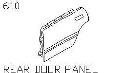 Панель задней боковой двери