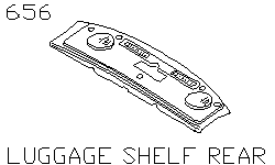 Задняя полка багажника