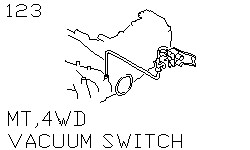 Вакуумный клапан 4WD, МКПП