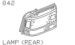 Фонарь задний