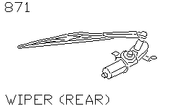 Стеклоочиститель задний