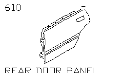 Панель задней боковой двери
